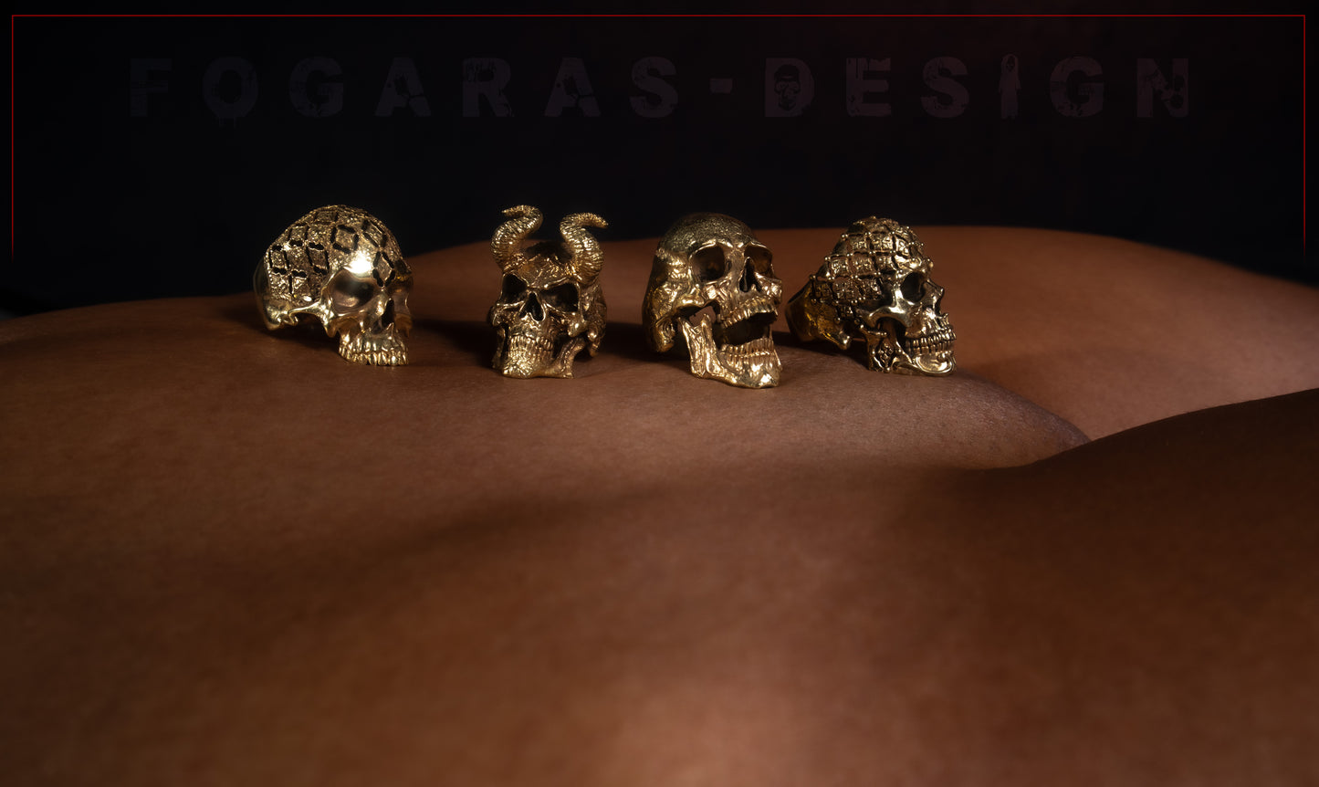 Jawless Skull Ring Fine Detail